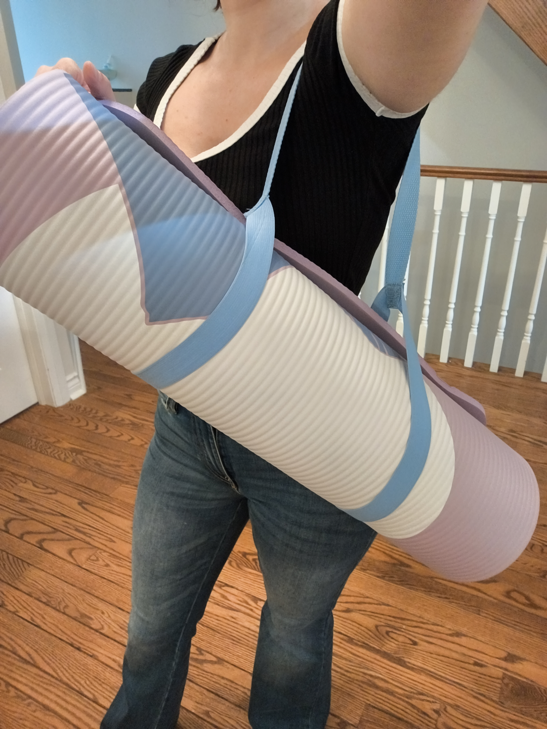 Gaiam Essentials 6mm Yoga Mat - Purple Mountain Design