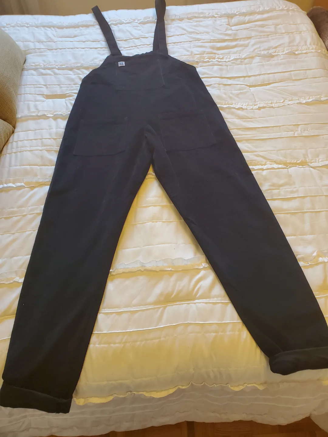 Lucy & Yak Black Corduroy Overalls - Size Small image indicator(2)