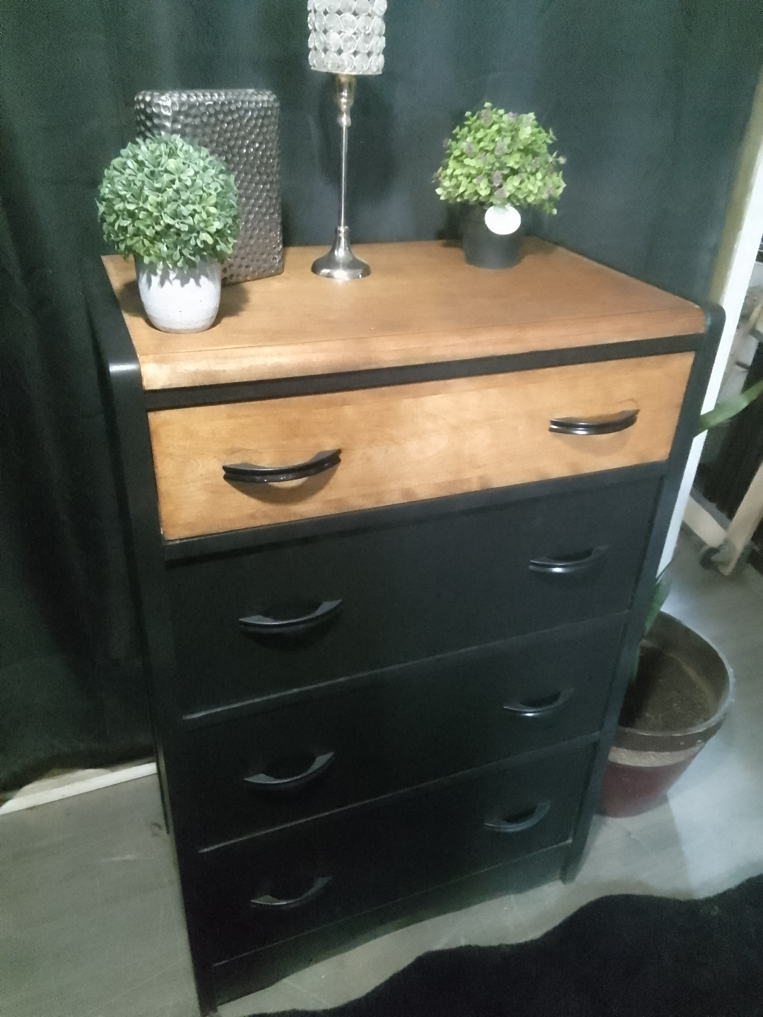 Refinished Waterfall Vintage Dresser - photo 2
