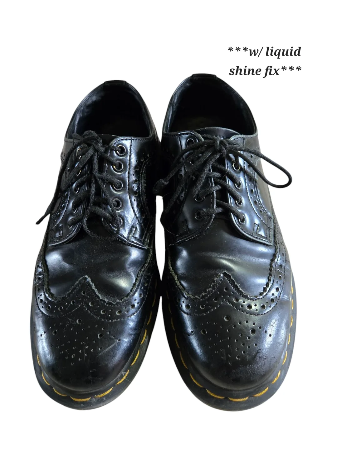 Dr. Martens Black Leather Brogue Shoes image indicator(2)