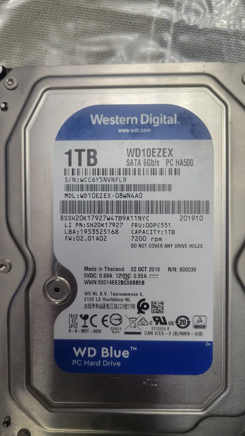 Two 1 TB HARD DRIVE AND ONE 180GB SSD image indicator(2)