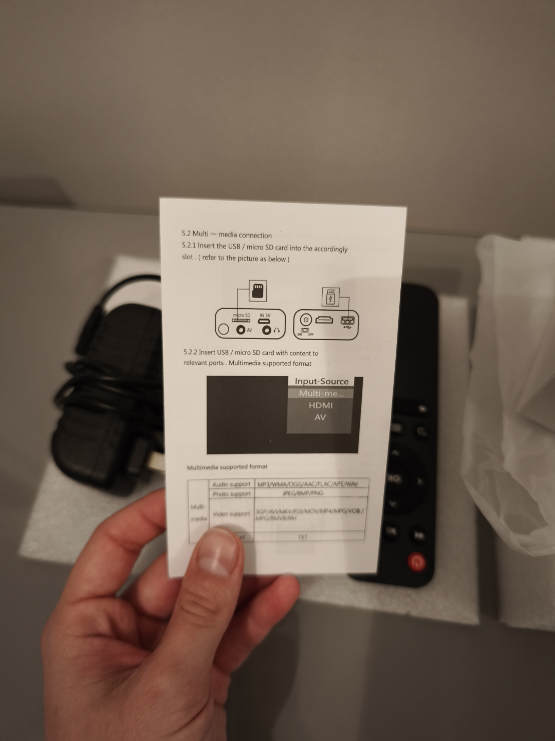 Mini Portable Projector with Remote - photo 4