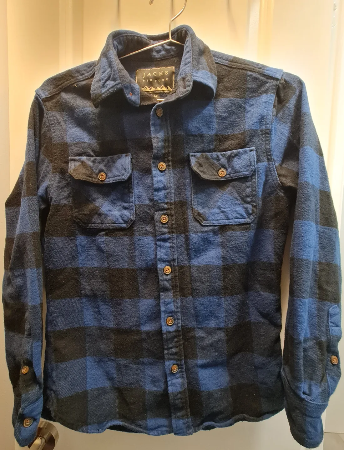 Jachs New York Men's Blue and Black Flannel Shirt thumbnail
