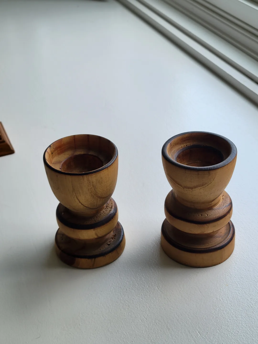 Vintage Wood Candle Holders. weddings. Candlesticks. see prices image indicator(2)