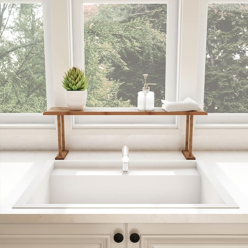 Lavish Home Bamboo Over-the-Sink Shelf Organizer