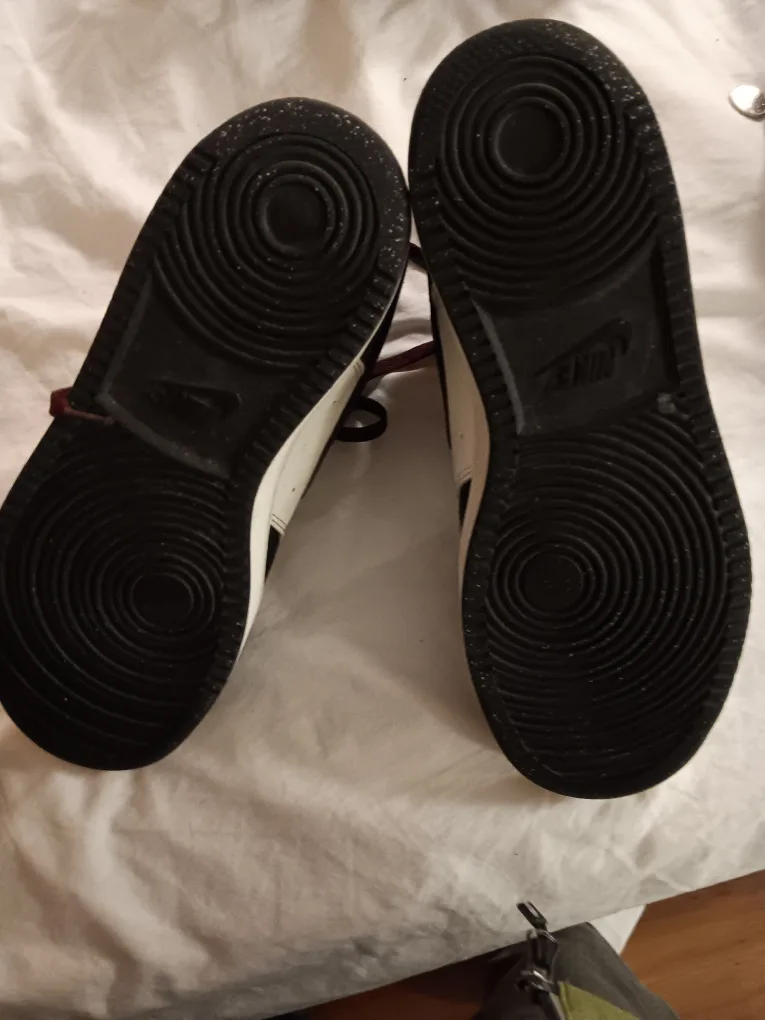 Nike Burgundy and White High Top Sneakers image indicator(4)