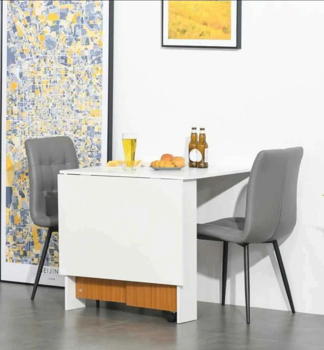 🧡Space-Saving Folding Square Table with Wheels image indicator(6)