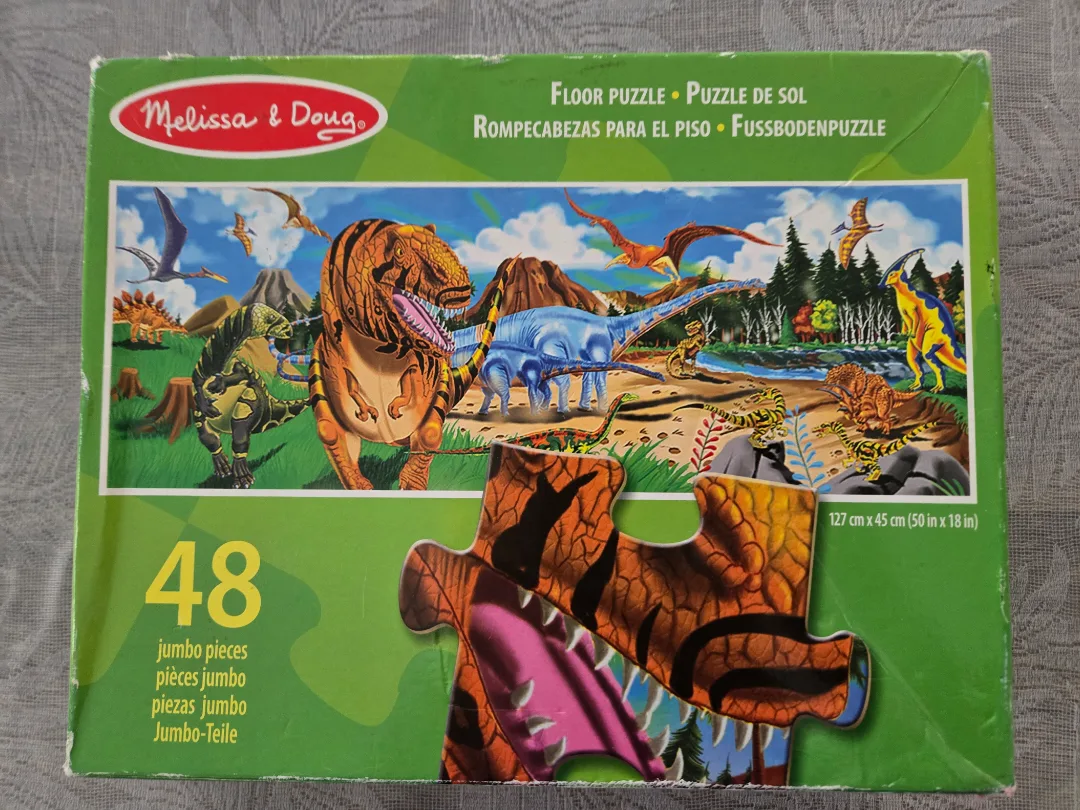 Melissa & Doug Dinosaur Floor Puzzle - 48 Jumbo Pieces thumbnail