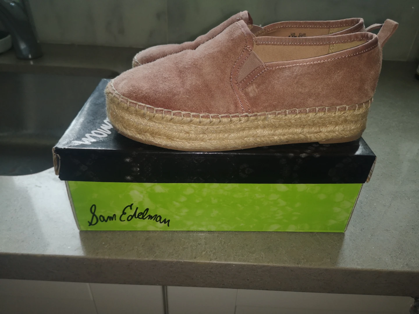 Sam Edelman Pink Suede Platform Espadrilles - photo 2