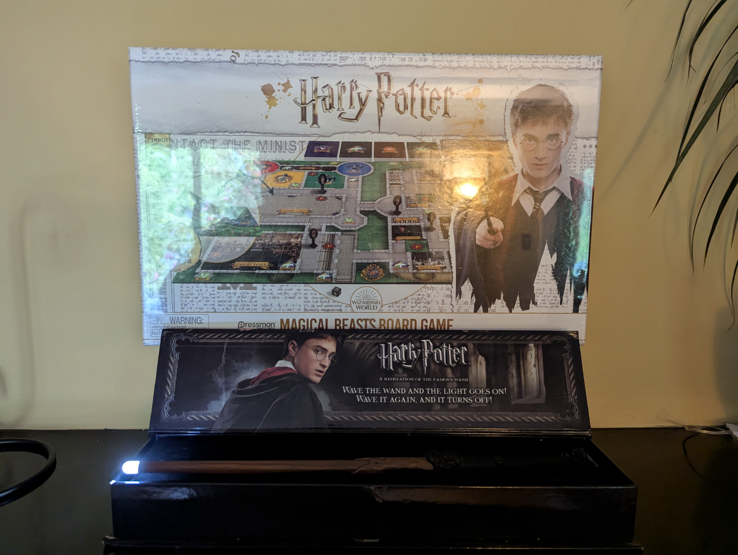 Harry Potter Fans! A light-up wand + brand new board game!