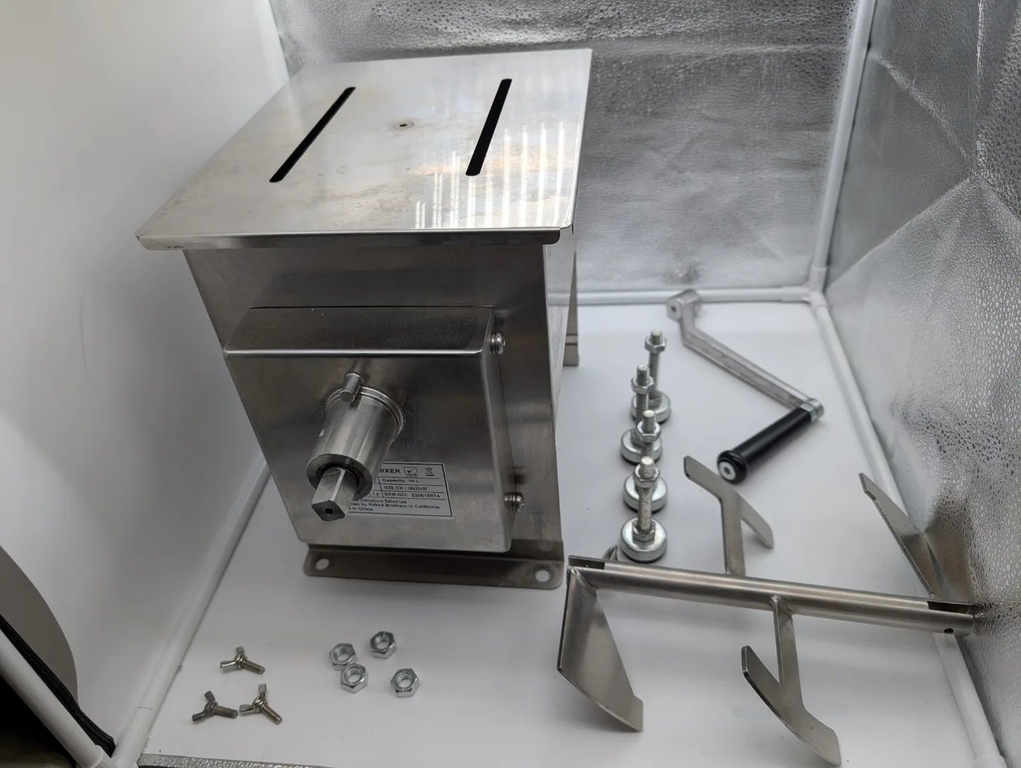Hakka Brothers Delux Meat Mixer - 10L Stainless Steel thumbnail