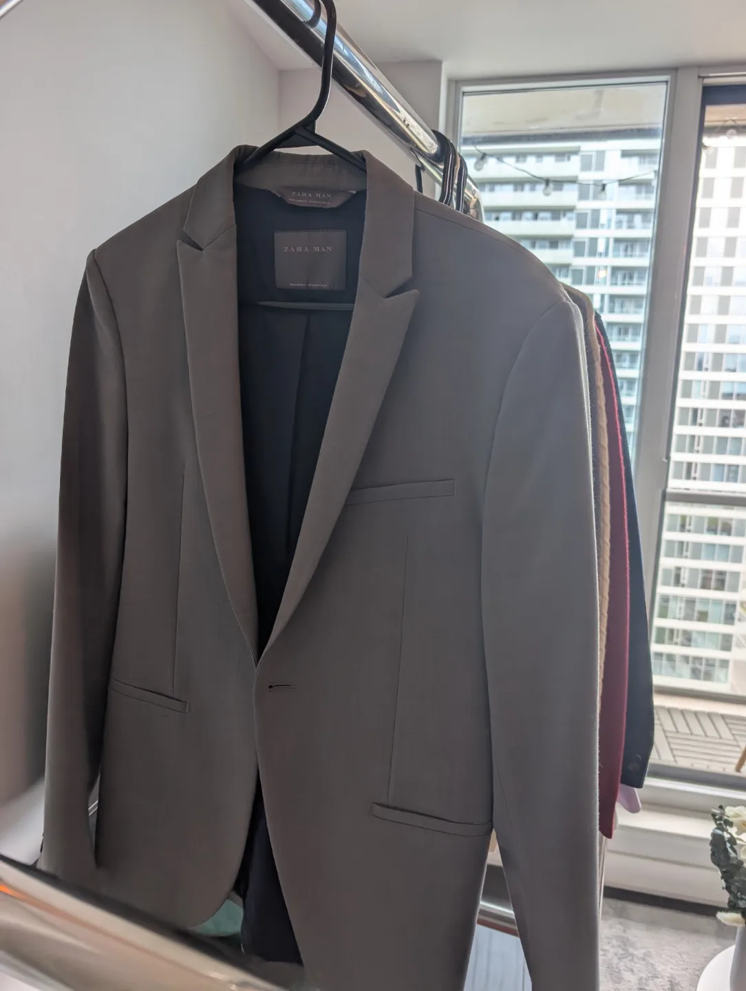 Zara Man Grey Blazer thumbnail