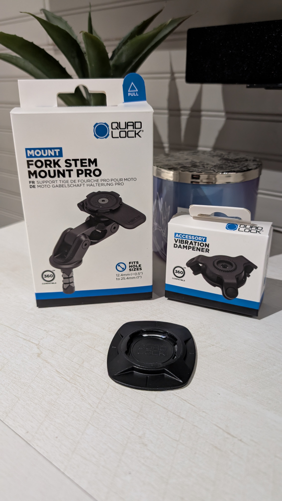 QuadLock Fork Stem Mount Pro & Vibration Dampener