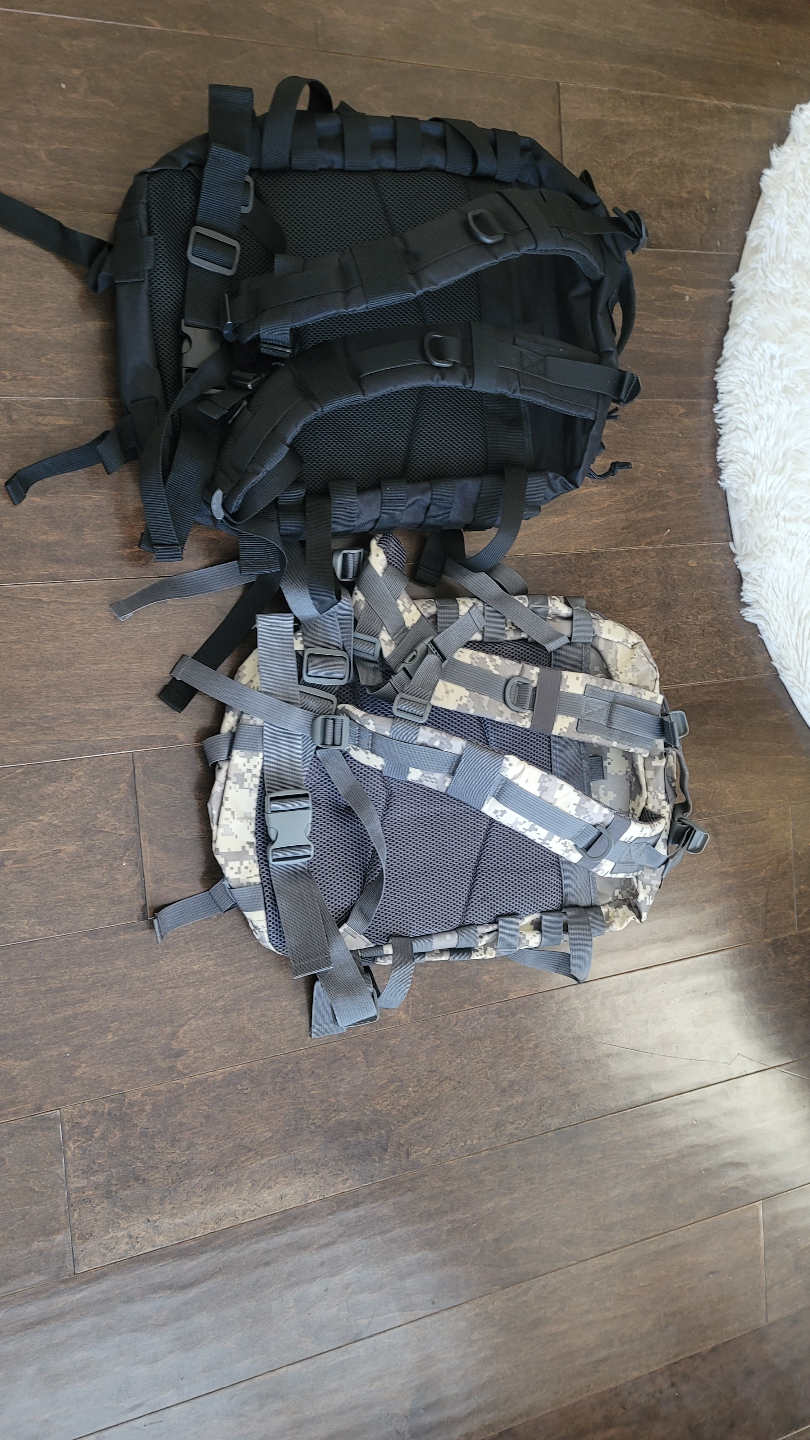Two Tactical Backpacks - Black and Camo - photo 4