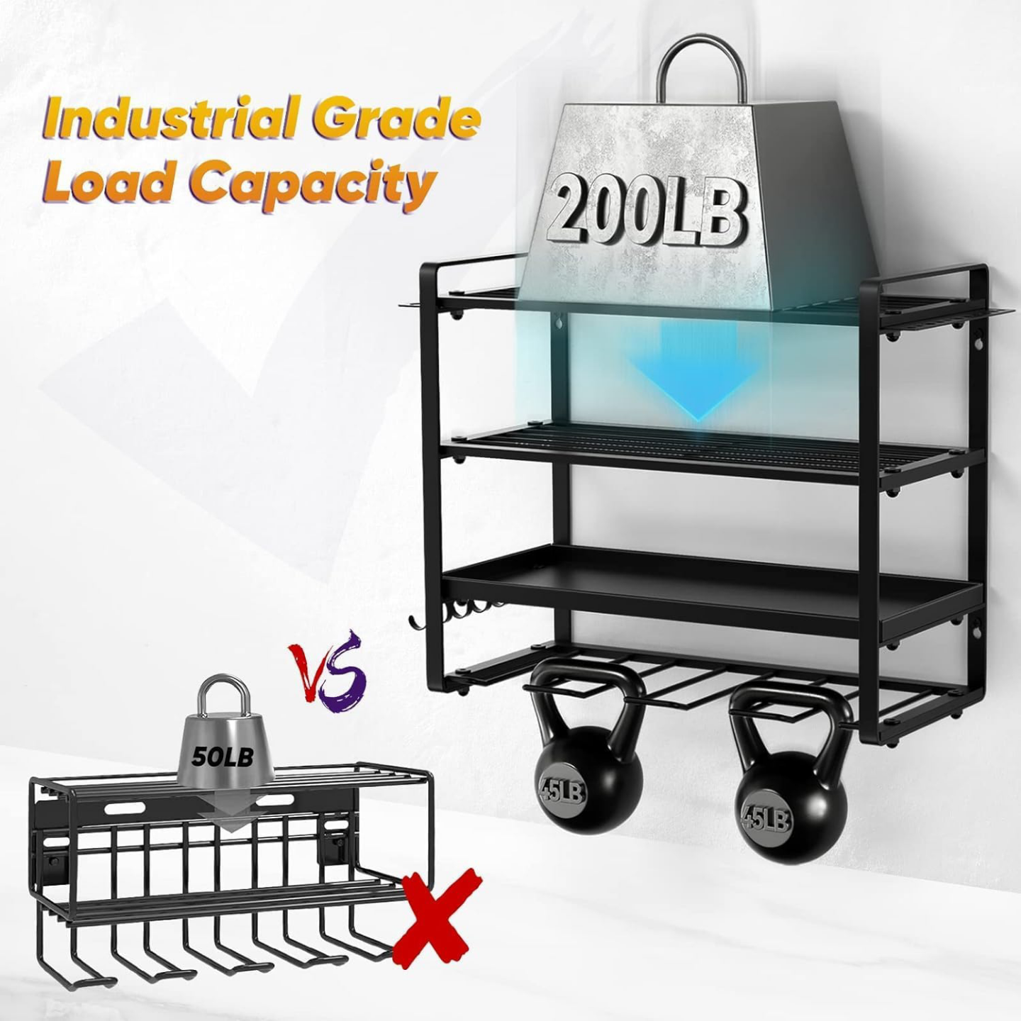 Power Tool Organizer Wall Mount Rack - Heavy Duty Storage - photo 4
