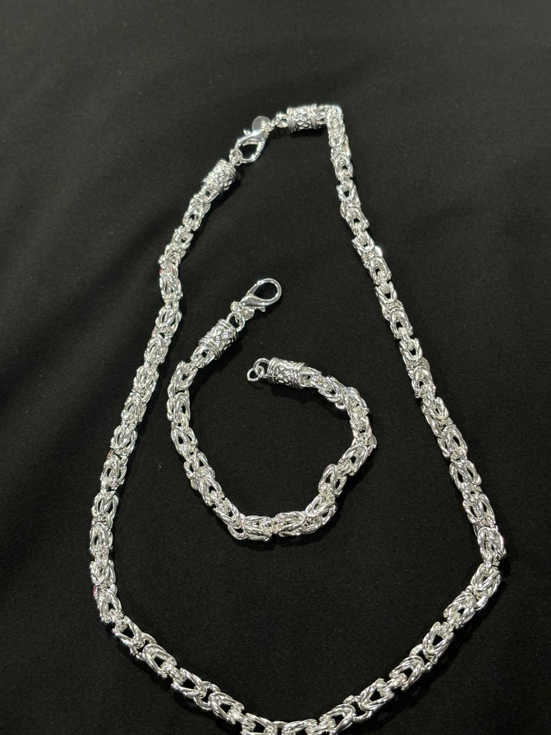 Silver Byzantine Necklace and Bracelet Set - photo 5