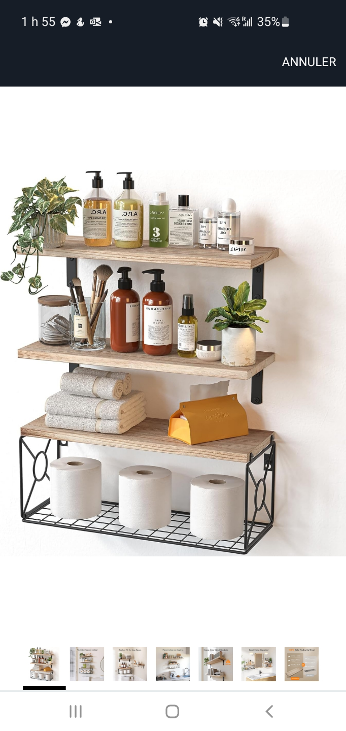Brand New Wall Mounted Bathroom Shelf Organizer