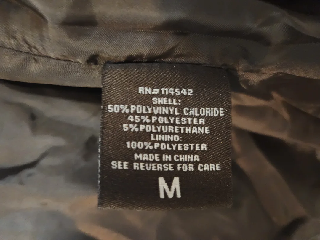 Women's Brown Faux Leather Jacket Size M image indicator(4)