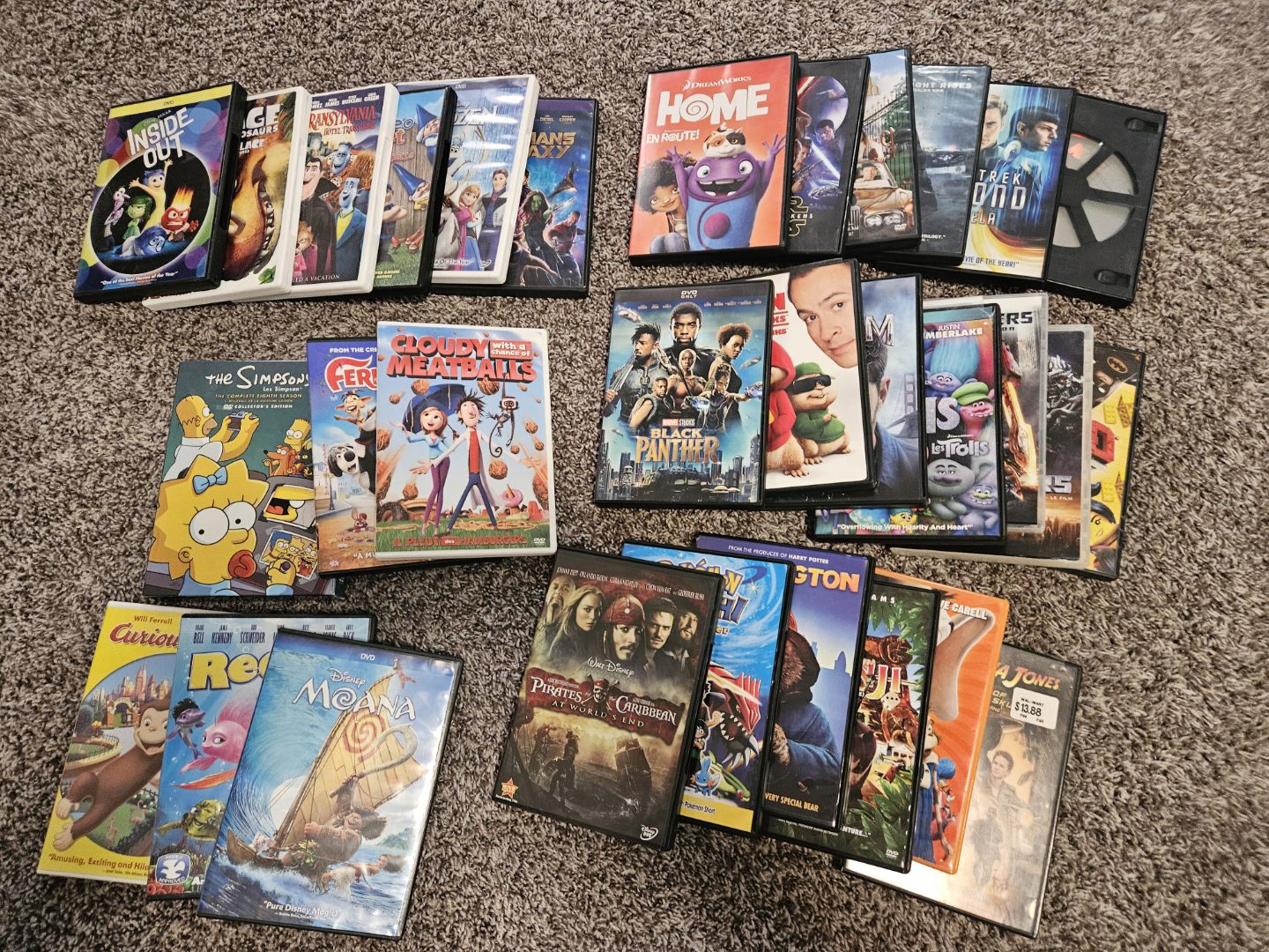 Large Collection of Family-Friendly DVDs