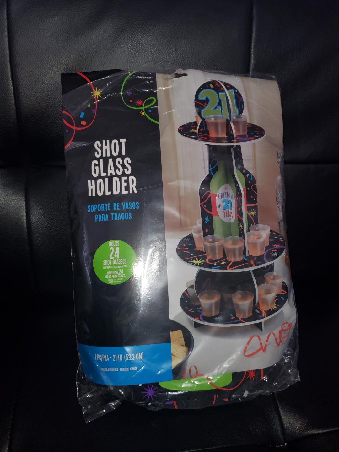 21st Birthday Shot Glass Holder & Decorations