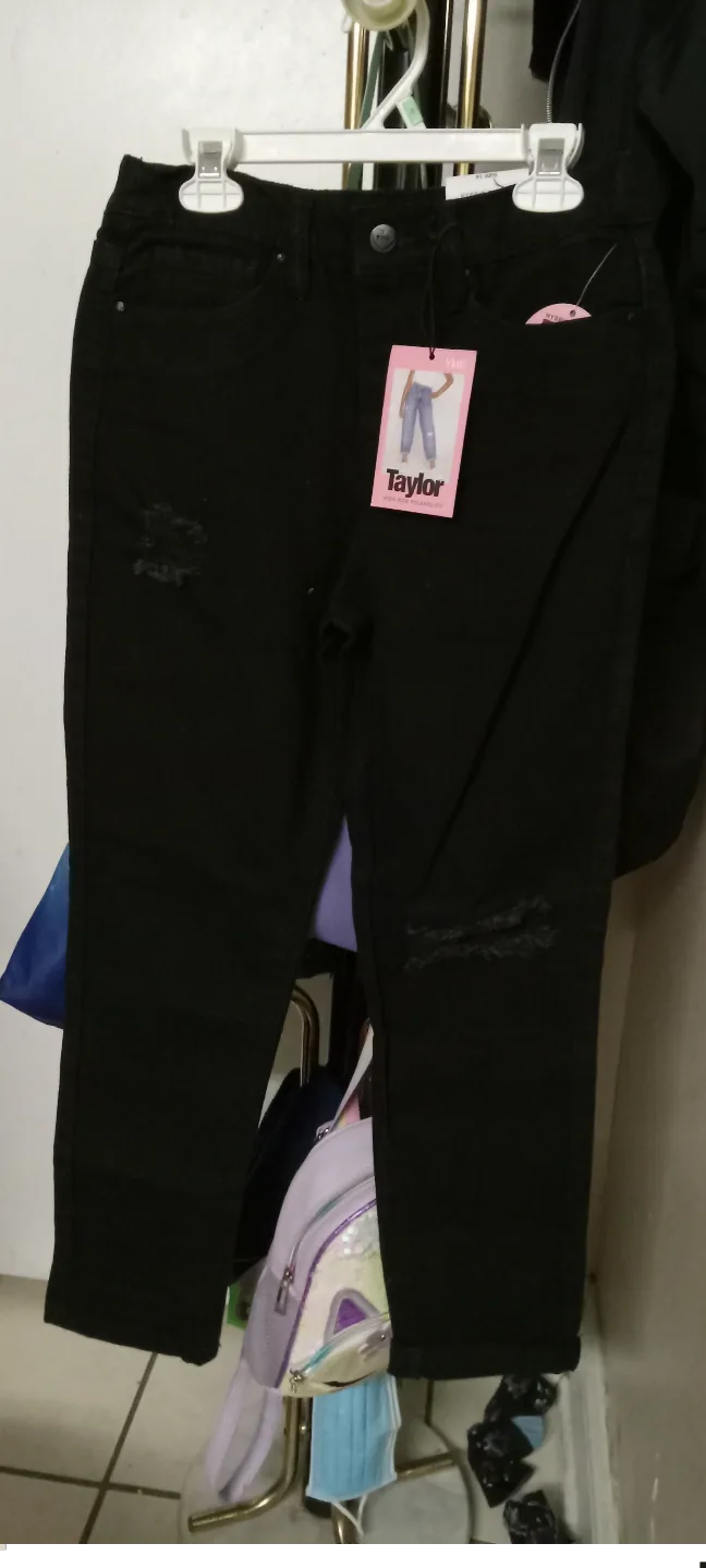 Girls' Size 14 Black Distressed Jeans# freecycle image indicator(2)