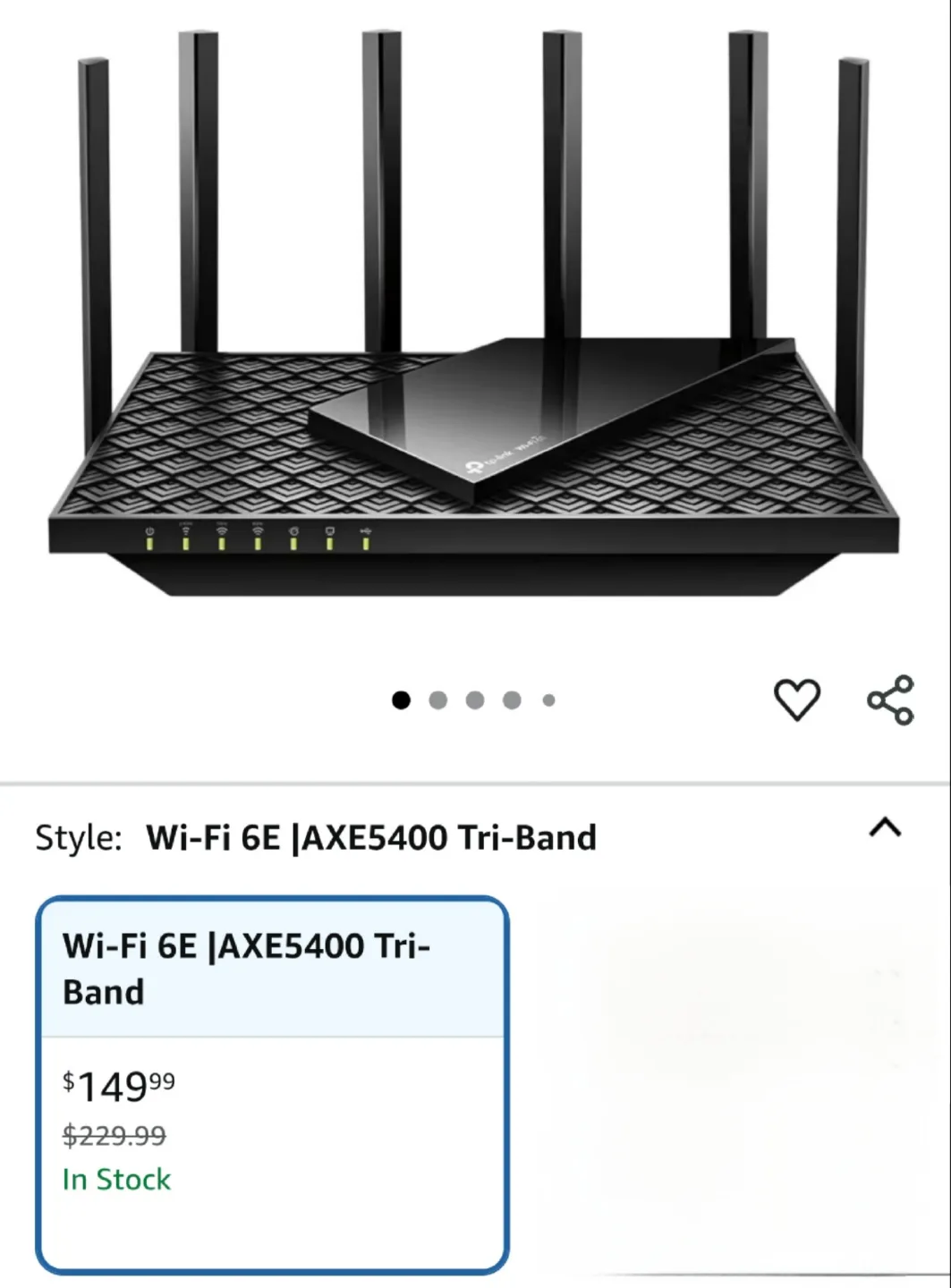 TP-Link Archer AX73 Wi-Fi 6 Tri-Band Router AX5400 thumbnail