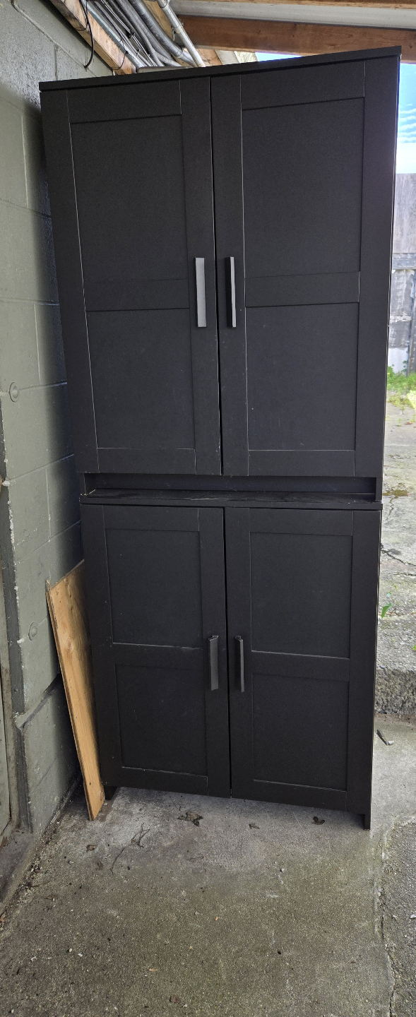 IKEA Black Storage Cabinets - Set of three - photo 2