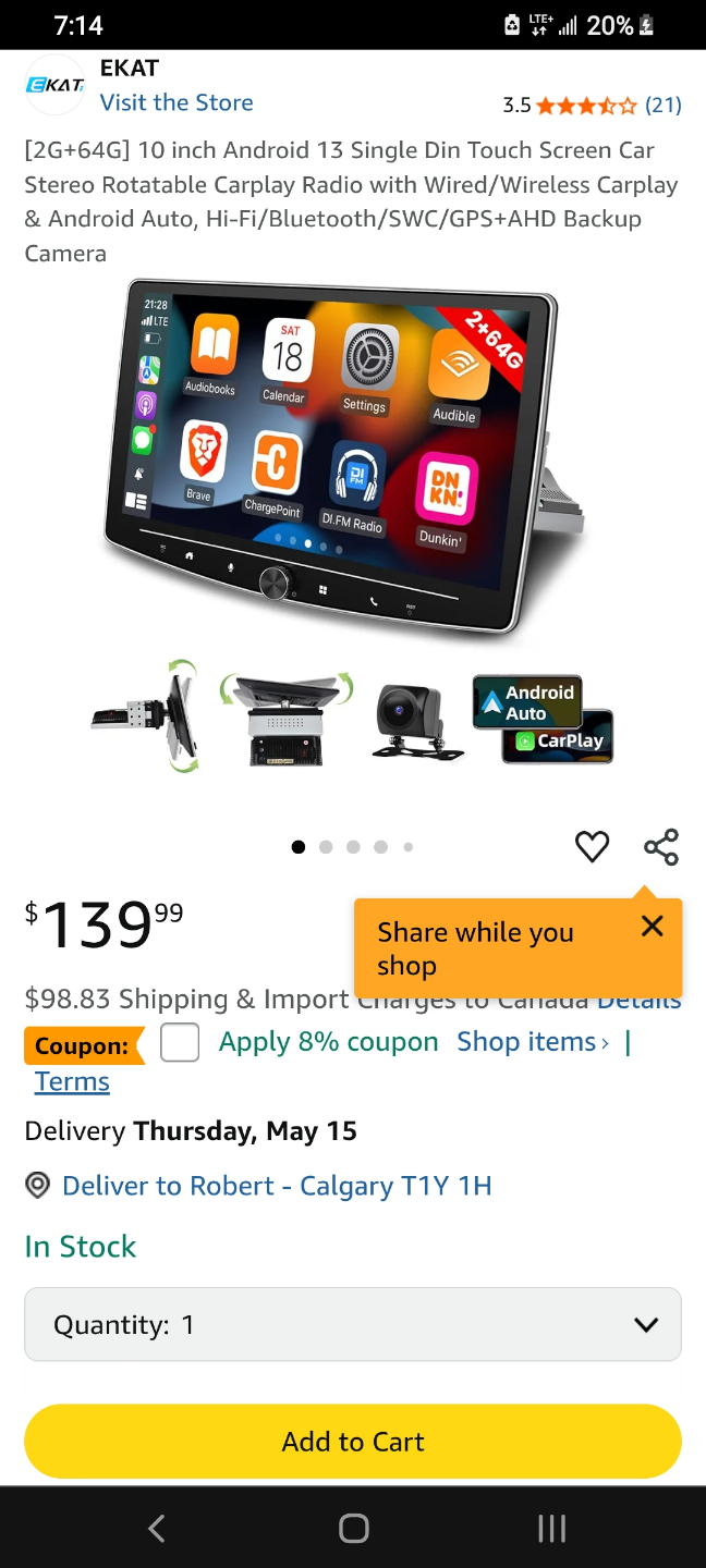 10 inch Android 13 Car Stereo with Wired/Wireless CarPlay - photo 5