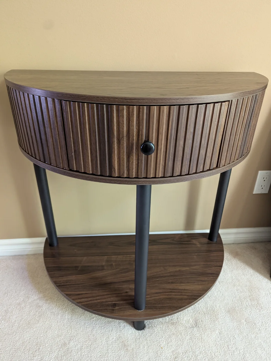 Half-Round Console Table with Drawer thumbnail