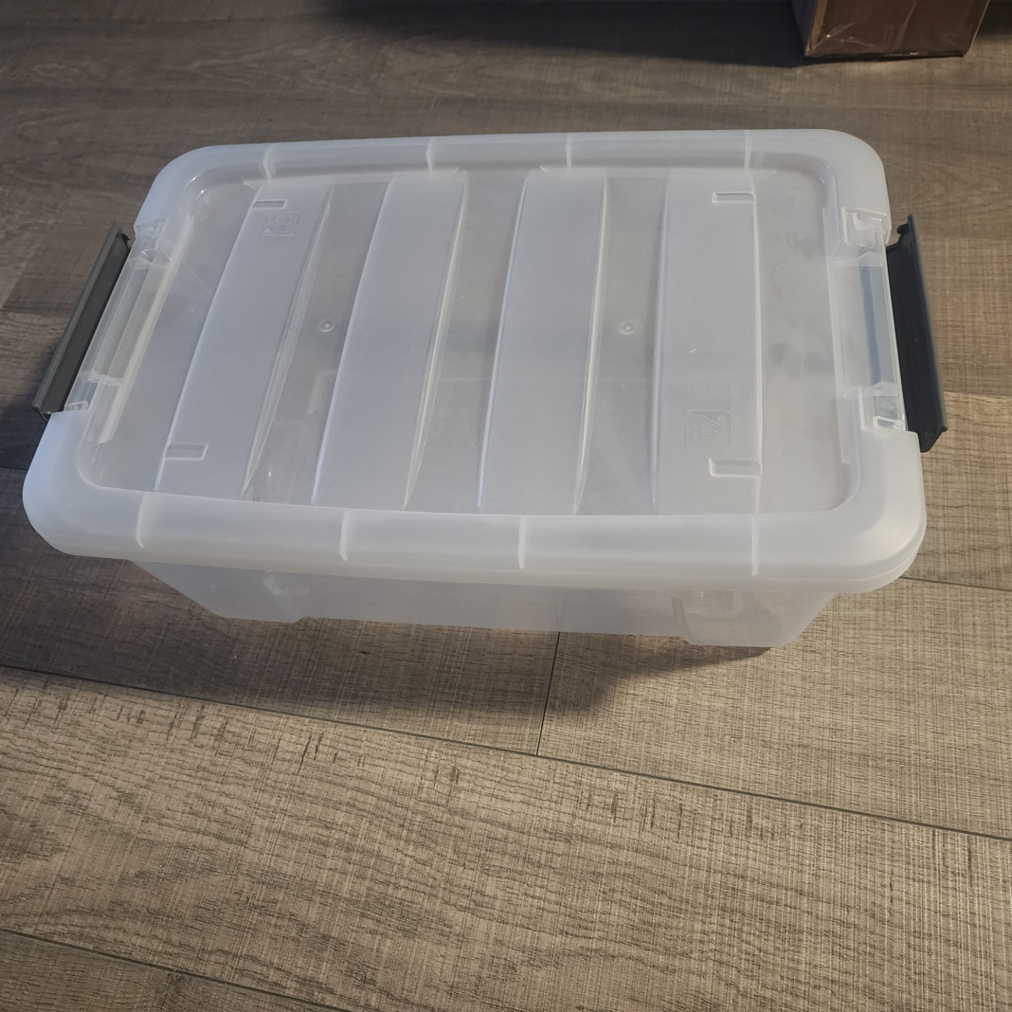 New! 4×Clear Plastic Storage Container with Lid