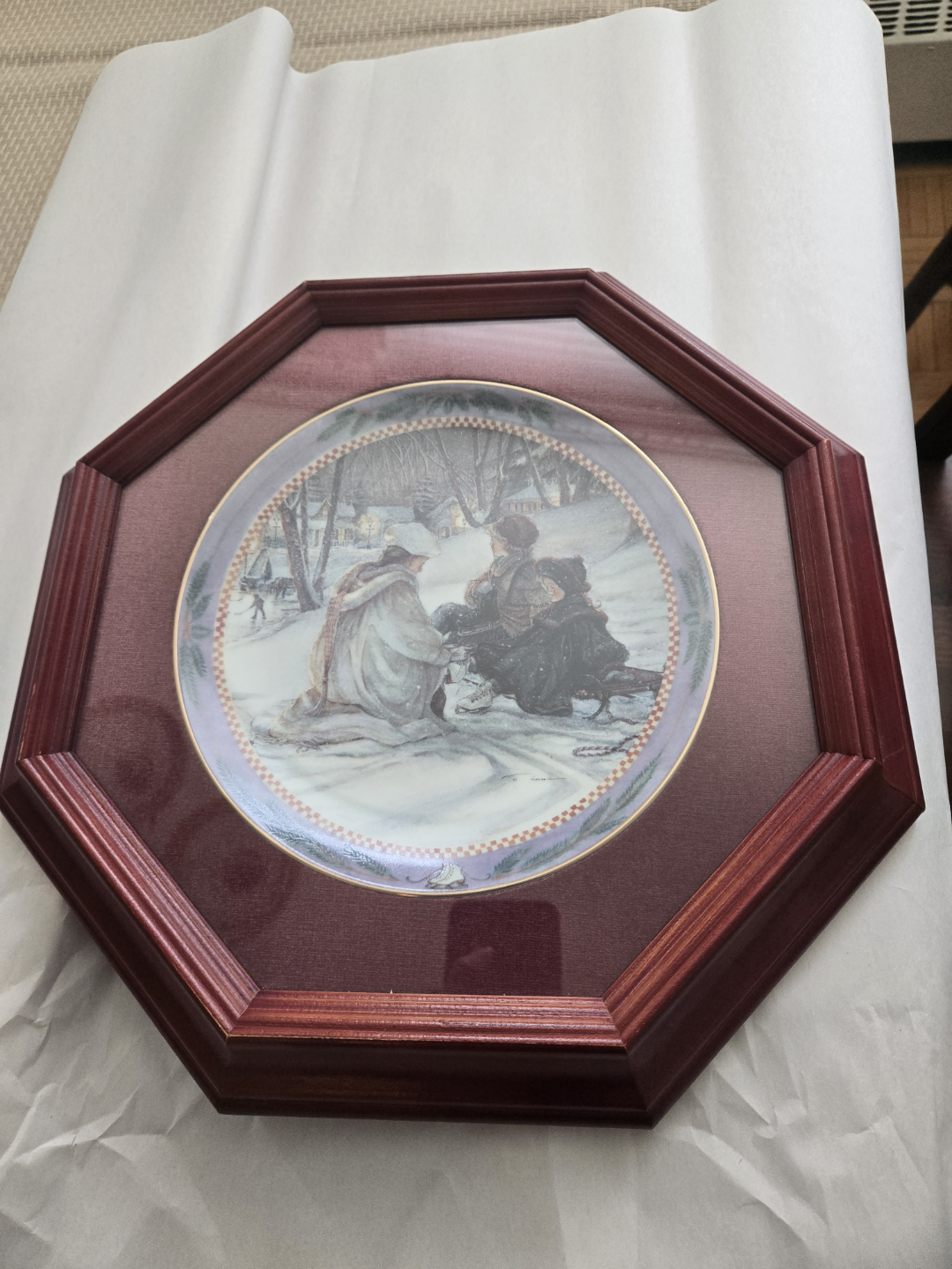 Trish Romance Framed Decorative Plate