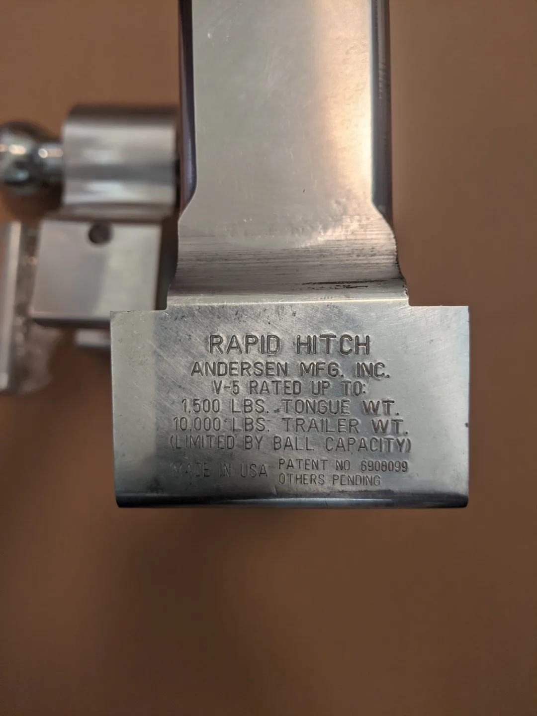 Rapid Hitch Aluminum 3413 2" X 2 5/16" x 10" image indicator(2)