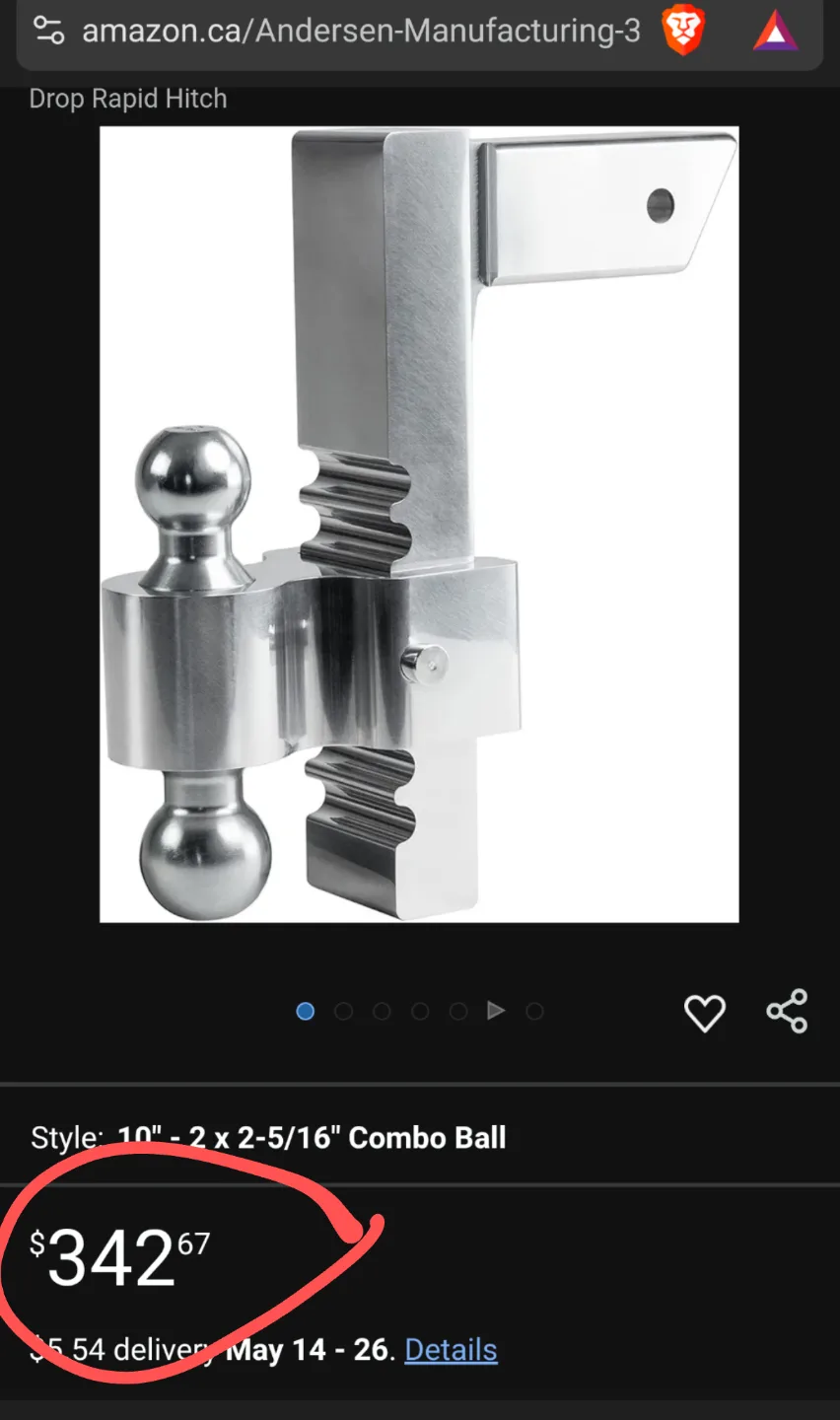 Rapid Hitch Aluminum 3413 2" X 2 5/16" x 10" image indicator(4)