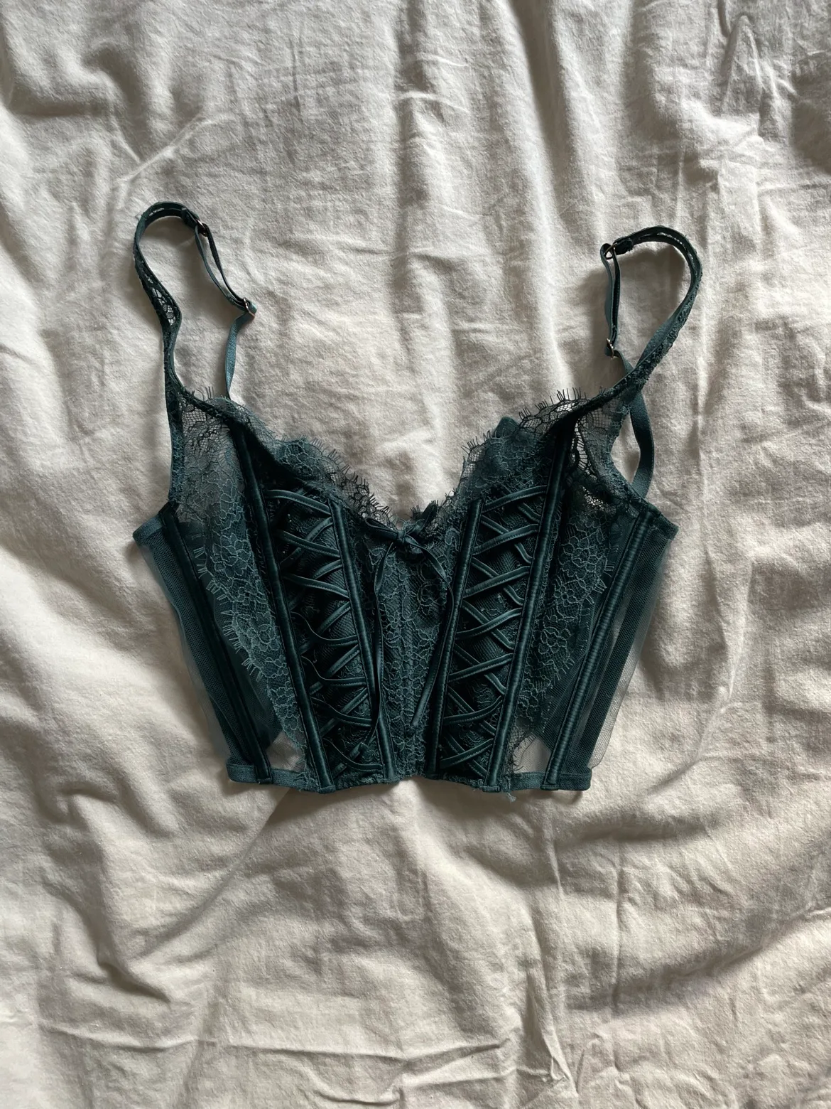 Green Lace Corset thumbnail