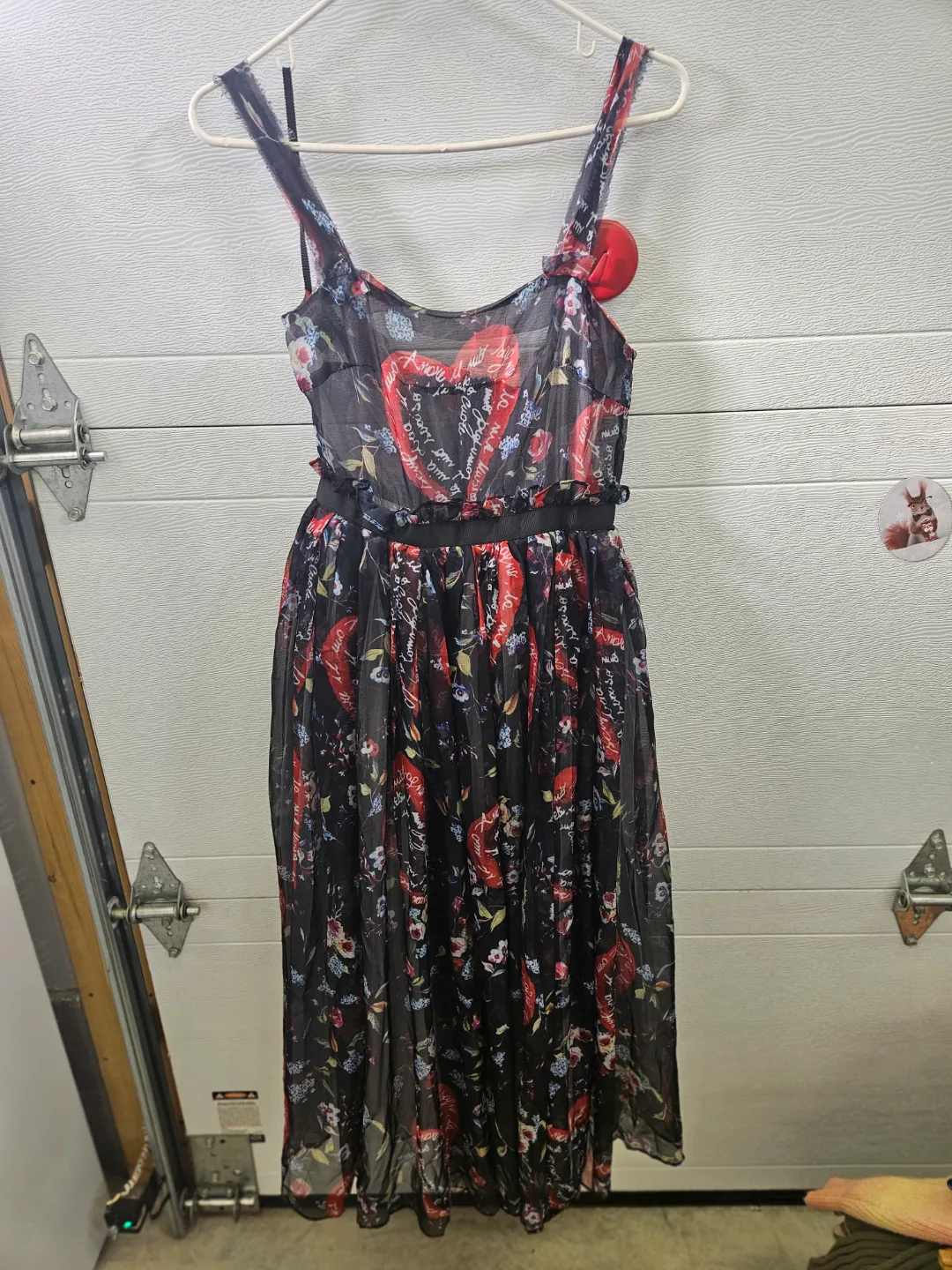 NWT Few Moda Amore Tulle Printed Midi Dress thumbnail
