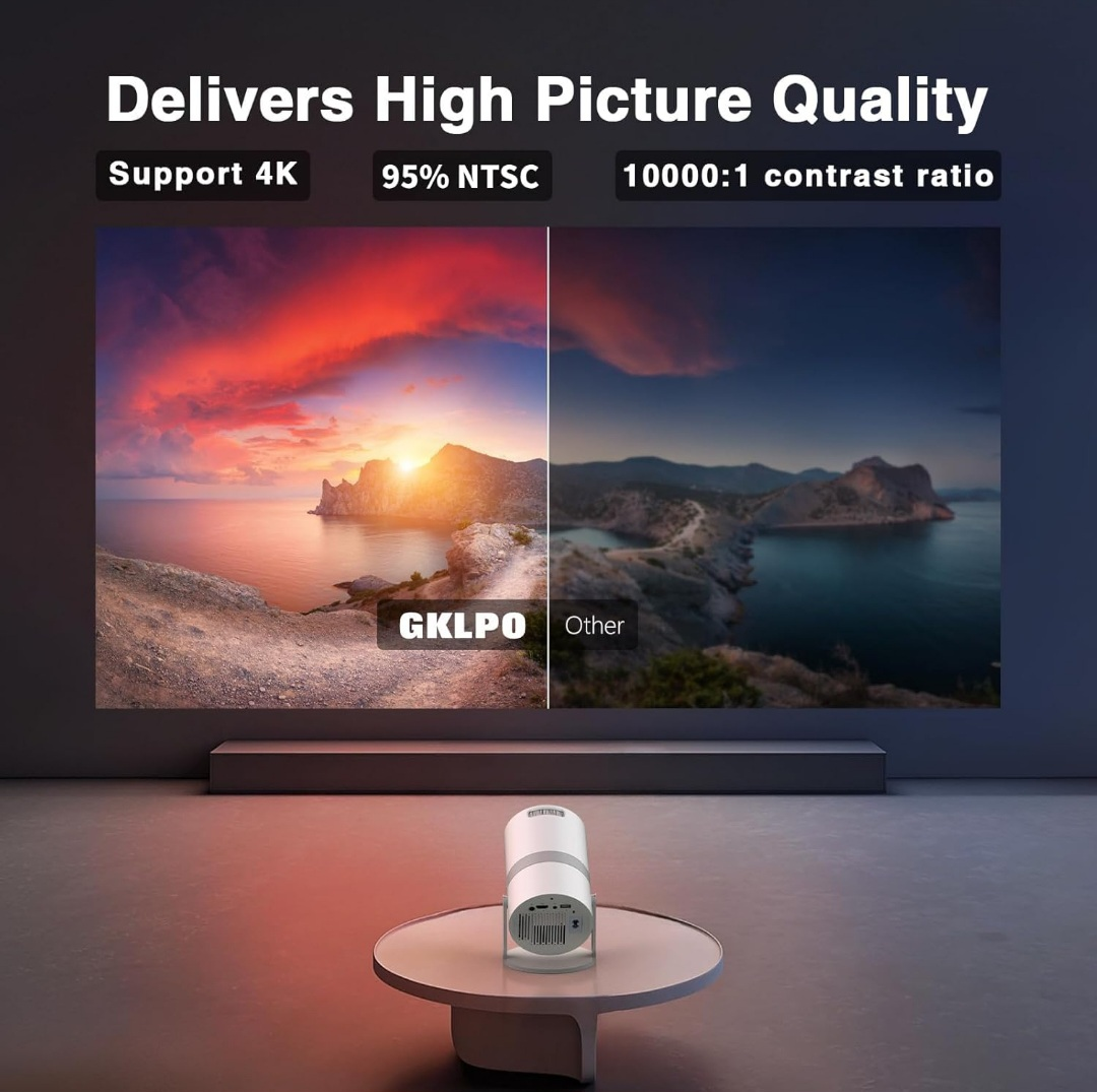 [Built-in Apps Projector 4K with WiFi 6 and Bluetooth, - photo 3