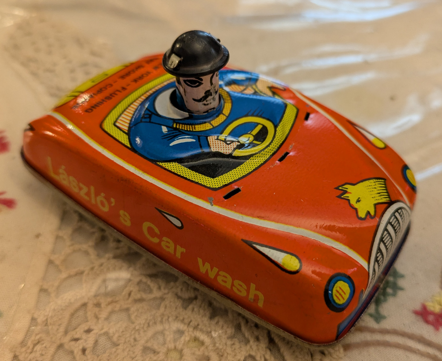 Vintage László's Car Wash Friction Toy Car - photo 5