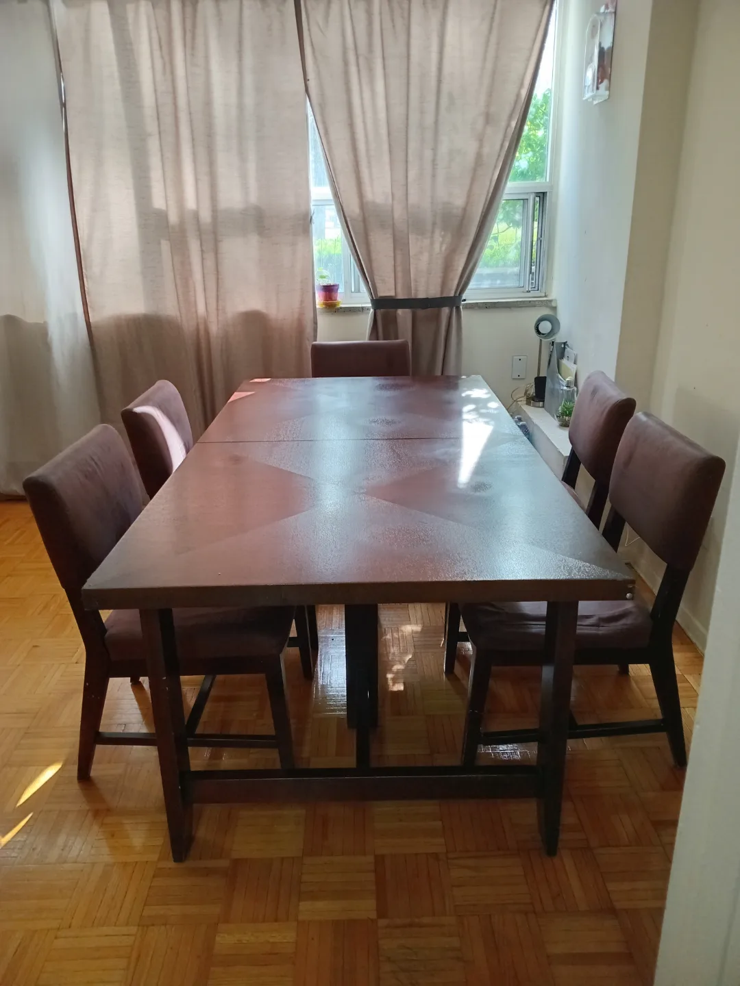 6-seater Dining Table Set with Chairs thumbnail