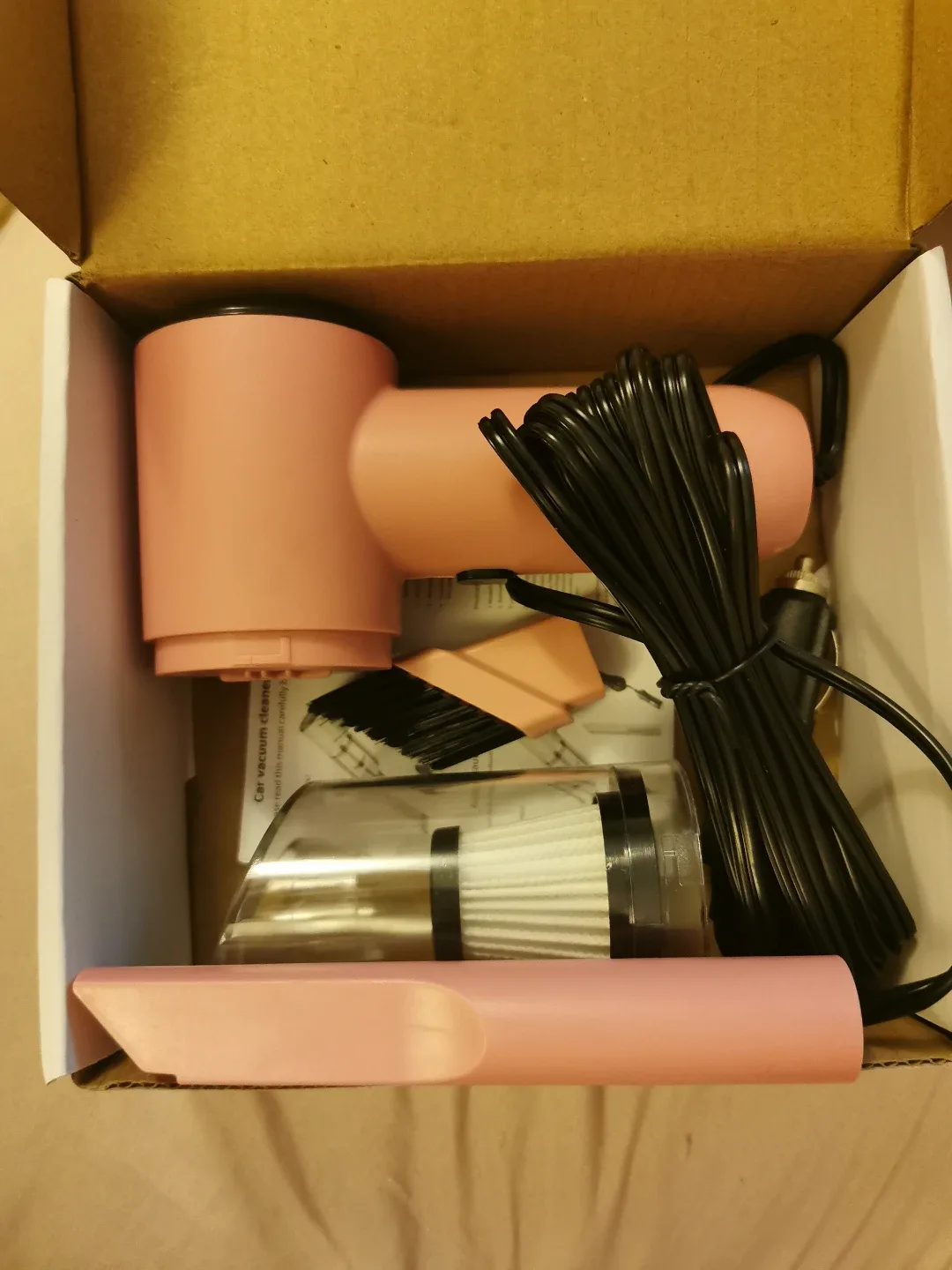 Pink Handheld Car Vacuum Cleaner image indicator(3)