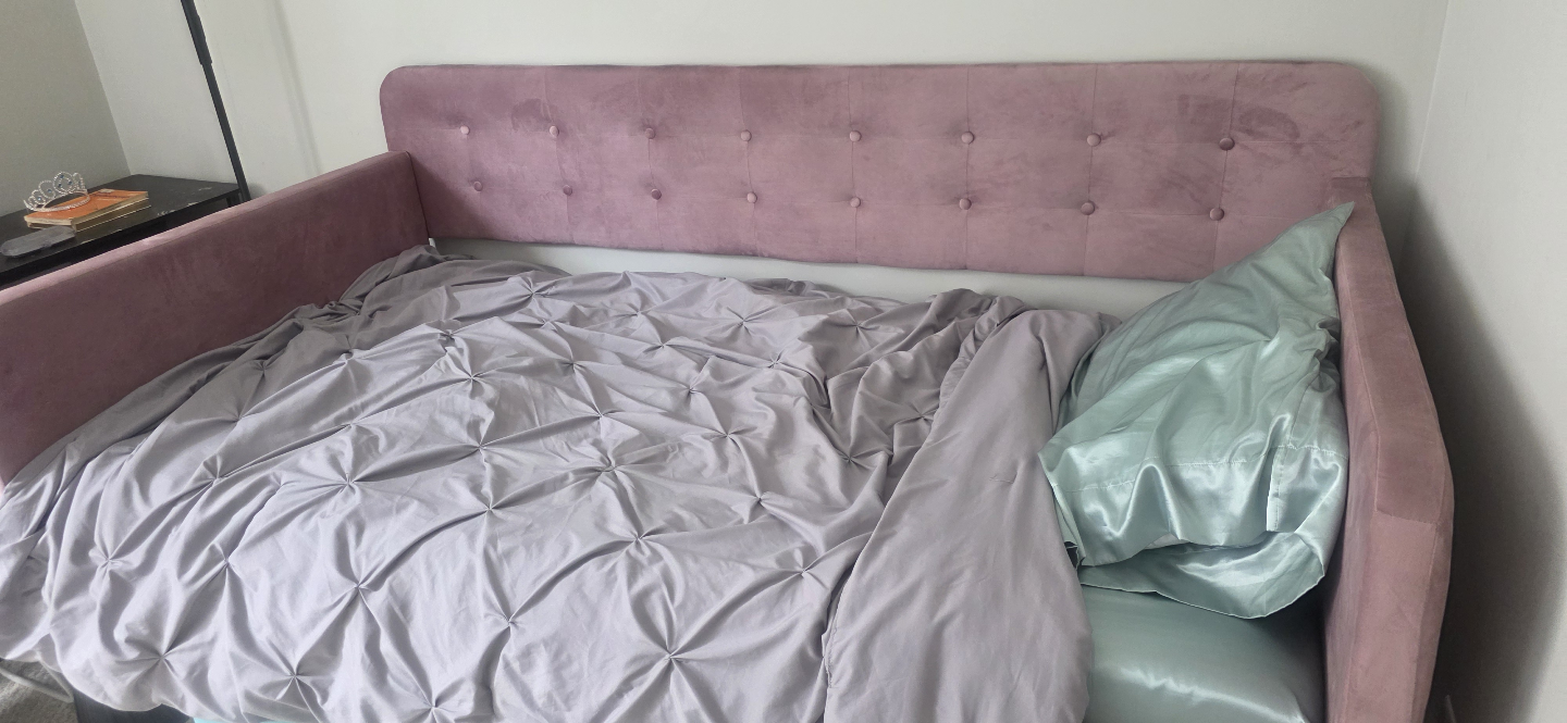 Pink Velvet Daybed