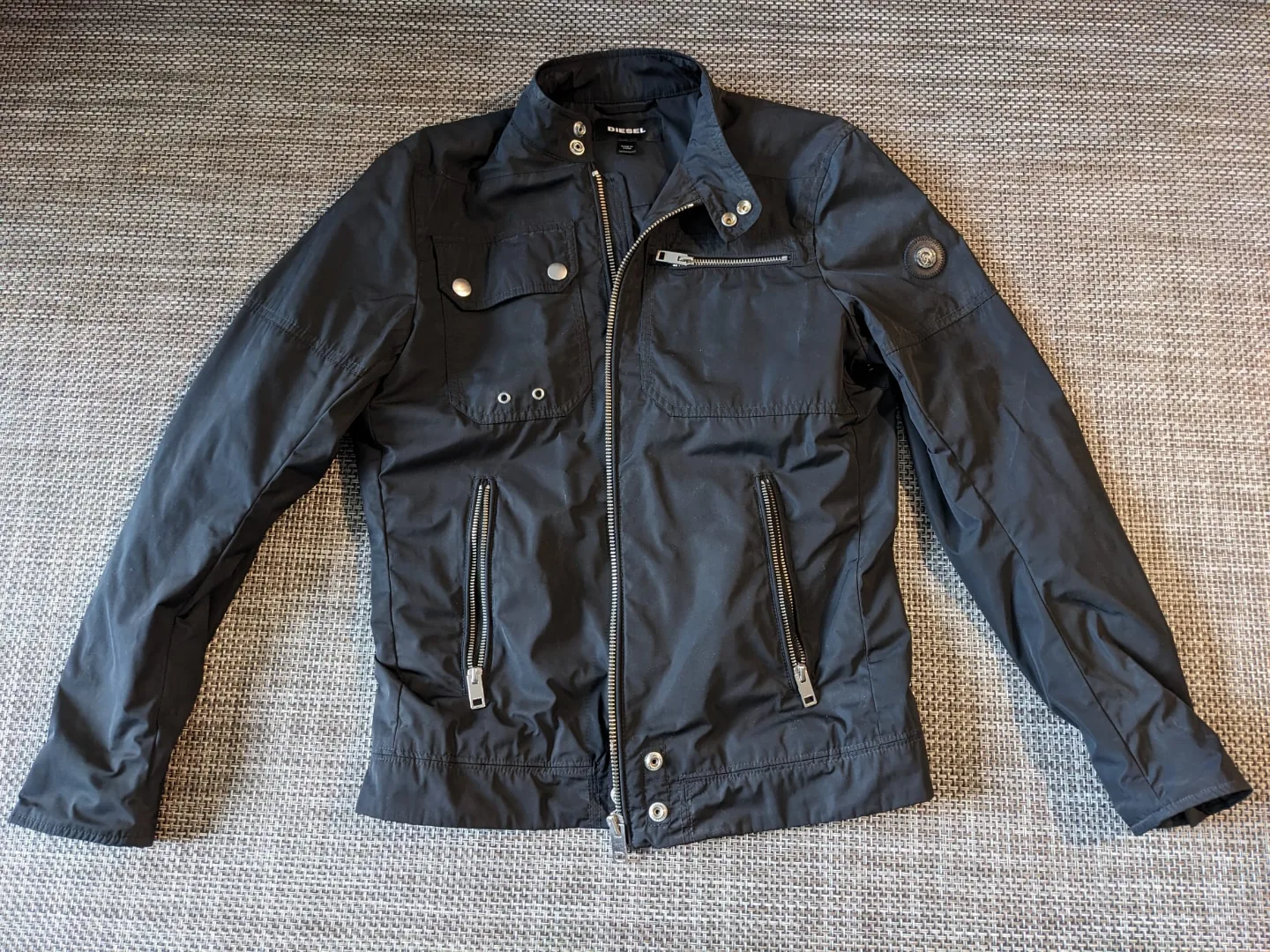 Diesel Men's Black Motorcycle Jacket thumbnail
