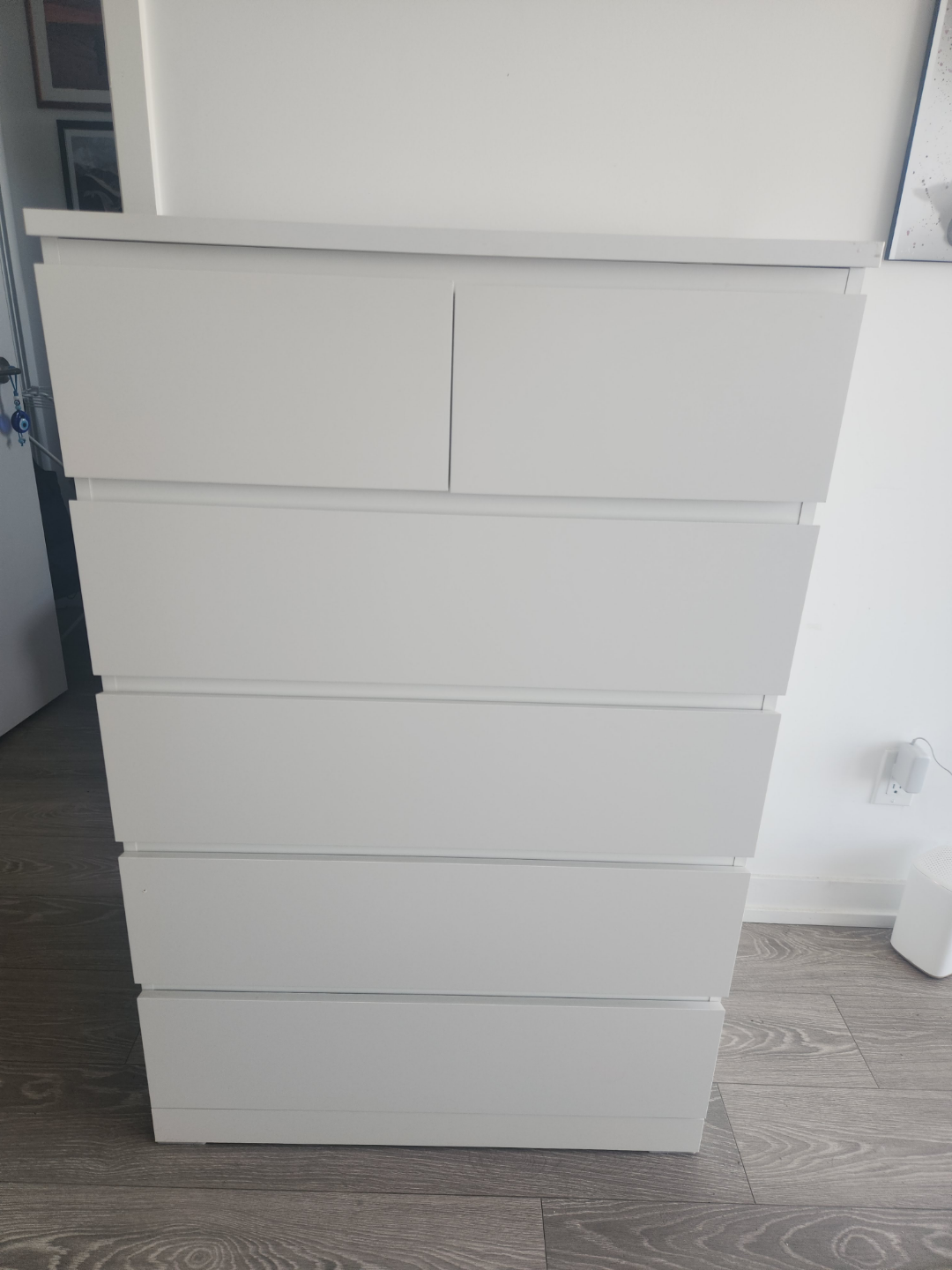 IKEA MALM 6-Drawer Chest of Drawers - White