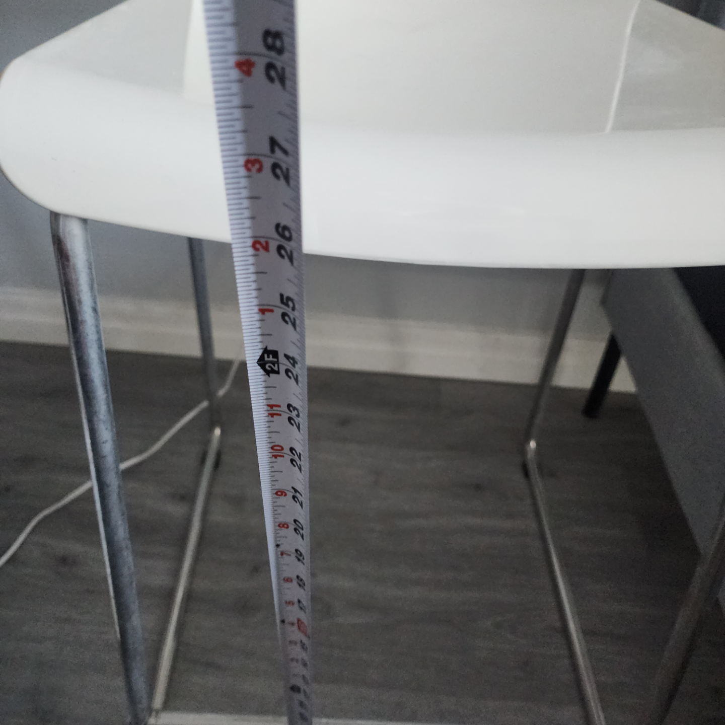 White Counter Height Stool 2set!! - photo 3