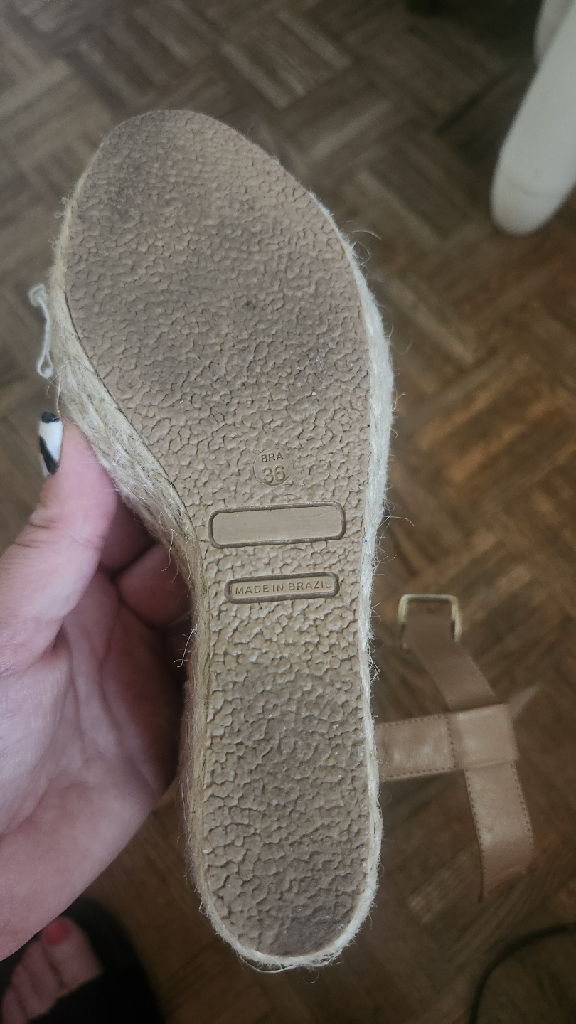 Beige  Wedge Sandals - photo 3