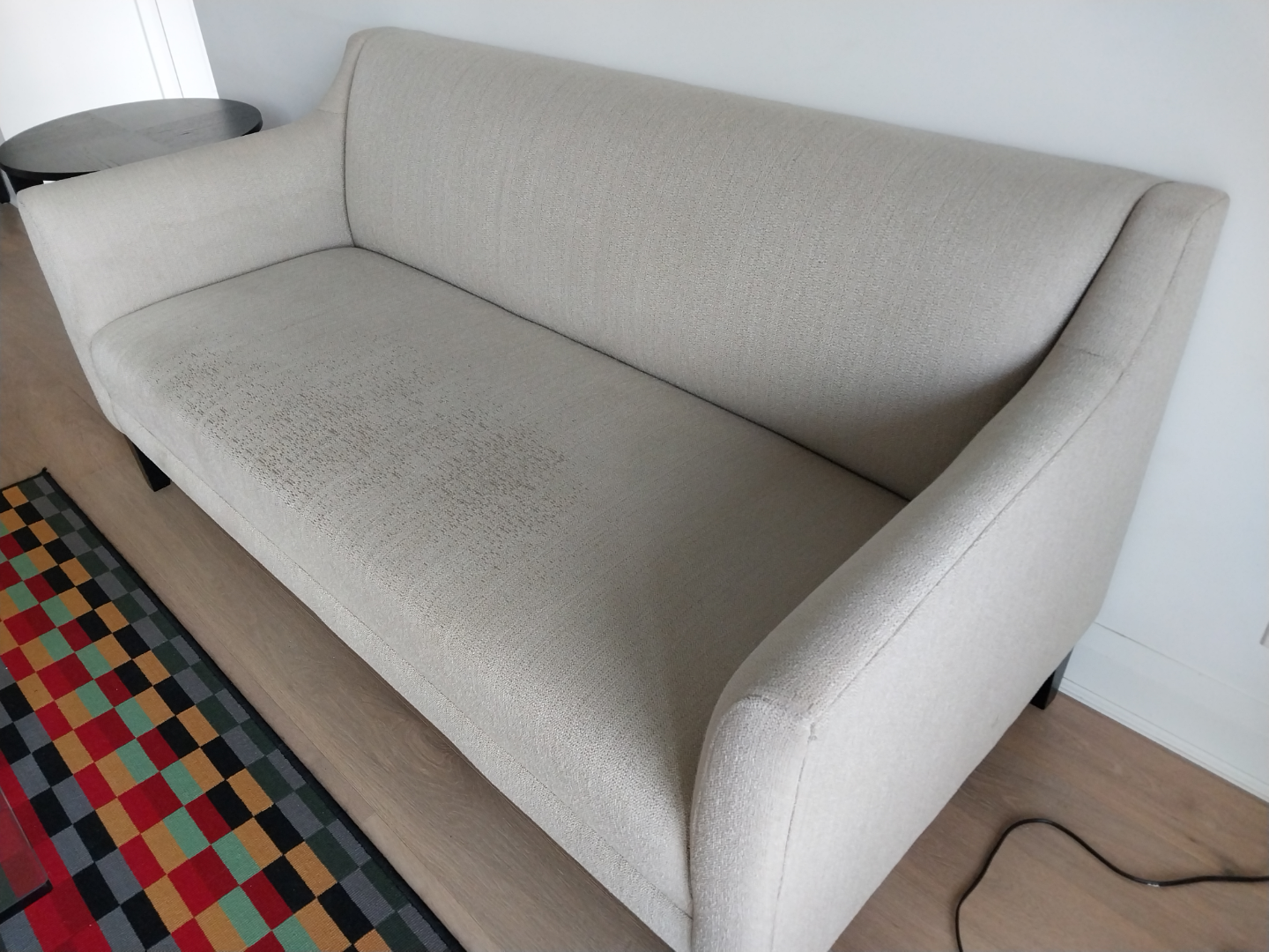 Beige Crate and Barrel Sofa - photo 3