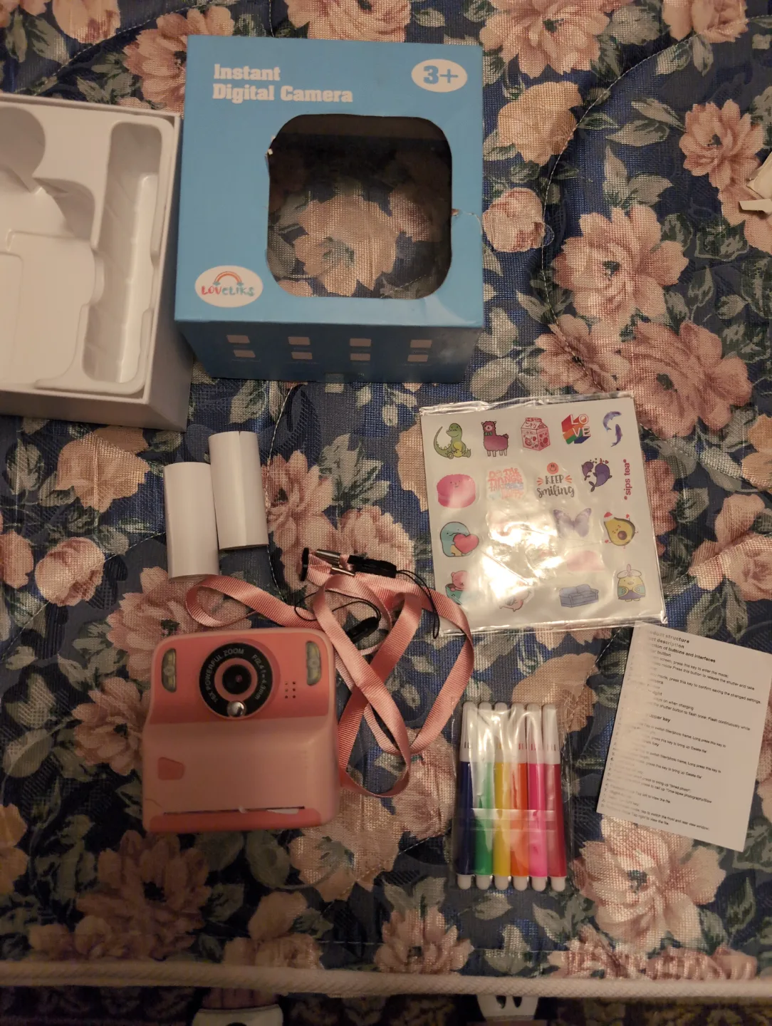 LoveCik Kids Instant Digital Camera Pink image indicator(3)