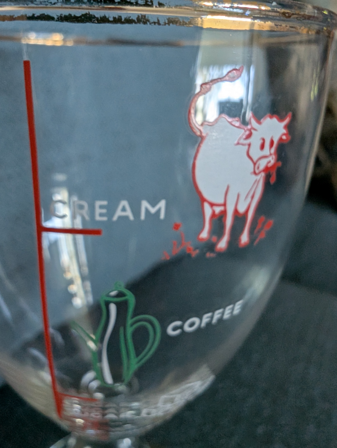 6 Vintage Irish Coffee Glass with Measurement Guide - photo 4