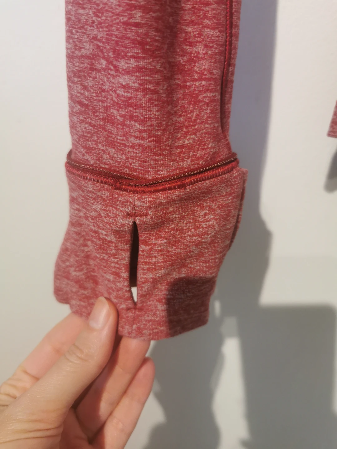 Lululemon Run Briskly 1/2 ZipHeathered Dark Sport Red S8 - photo 4
