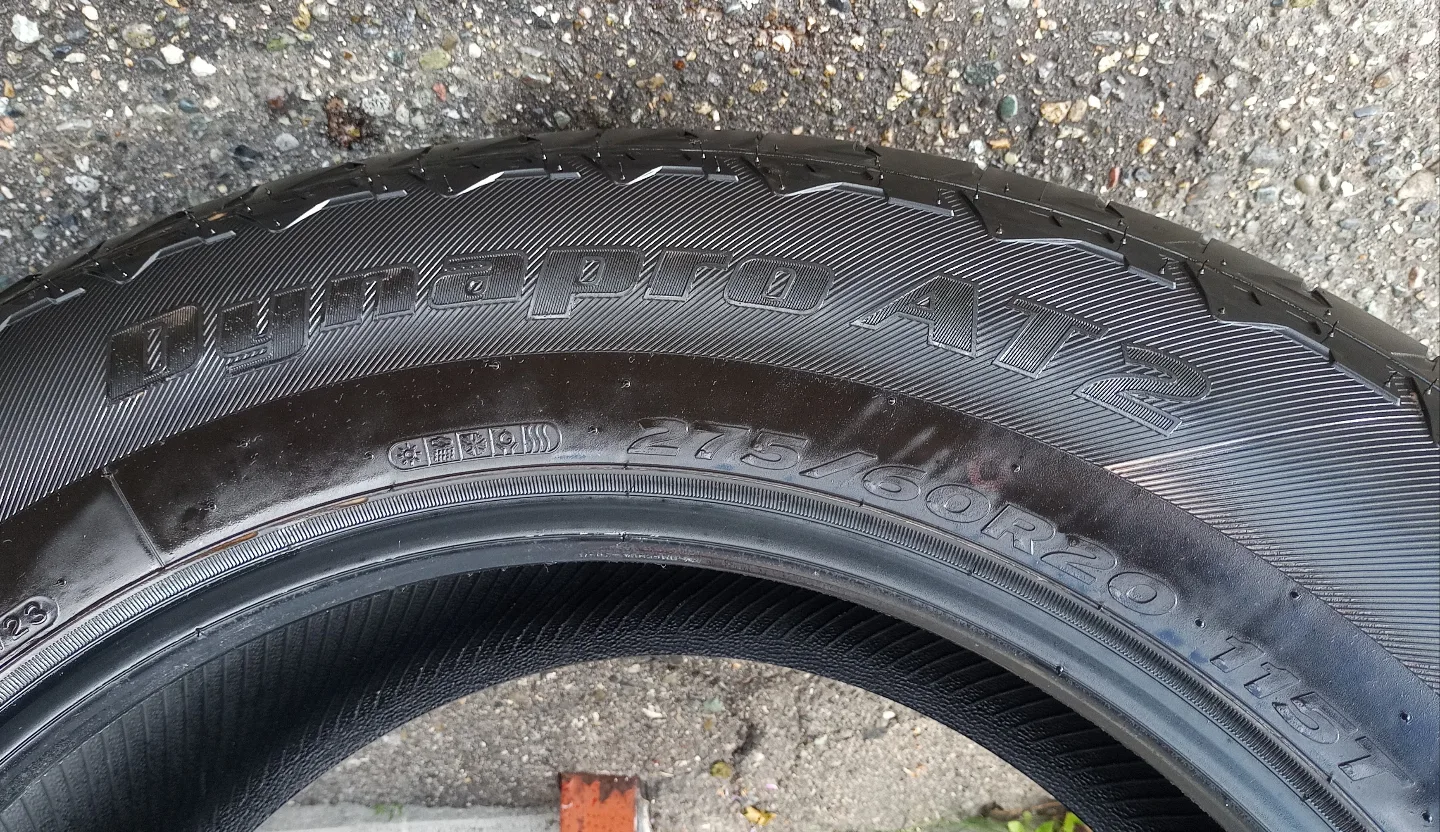 Hankook Dynapro AT2 275/60R20 Tires - Set of Four image indicator(4)