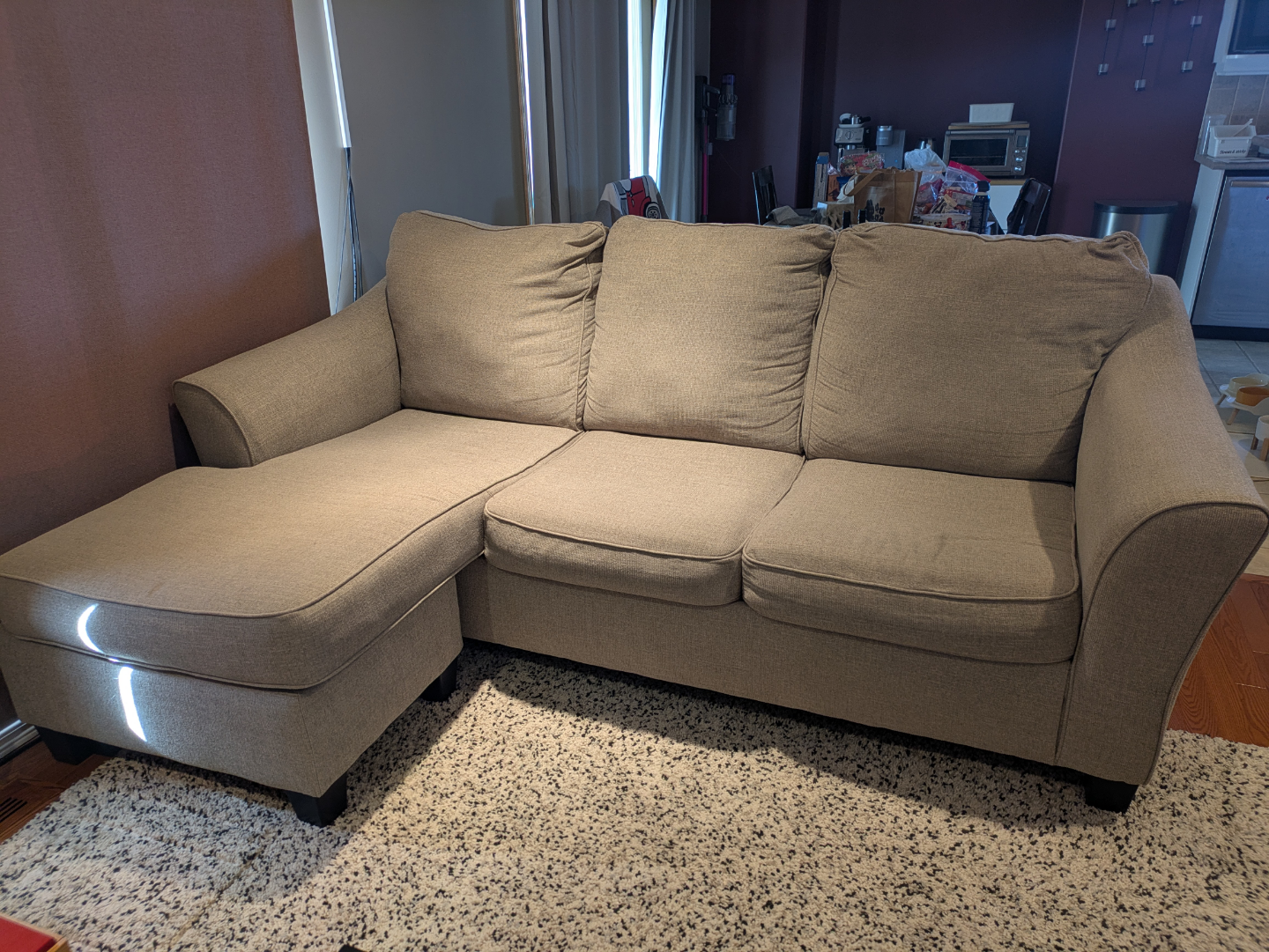 Beige Sectional Sofa